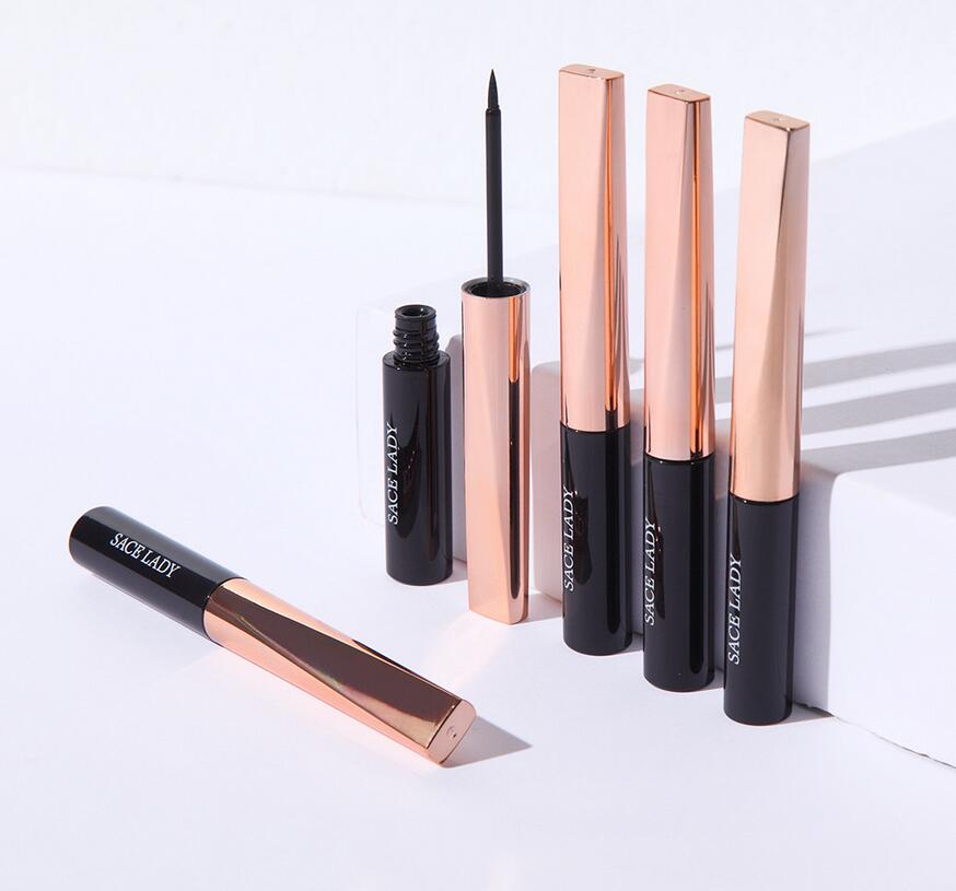 

Black gold tube liquid eyeliner is waterproof easy to us, not easy to smudge
