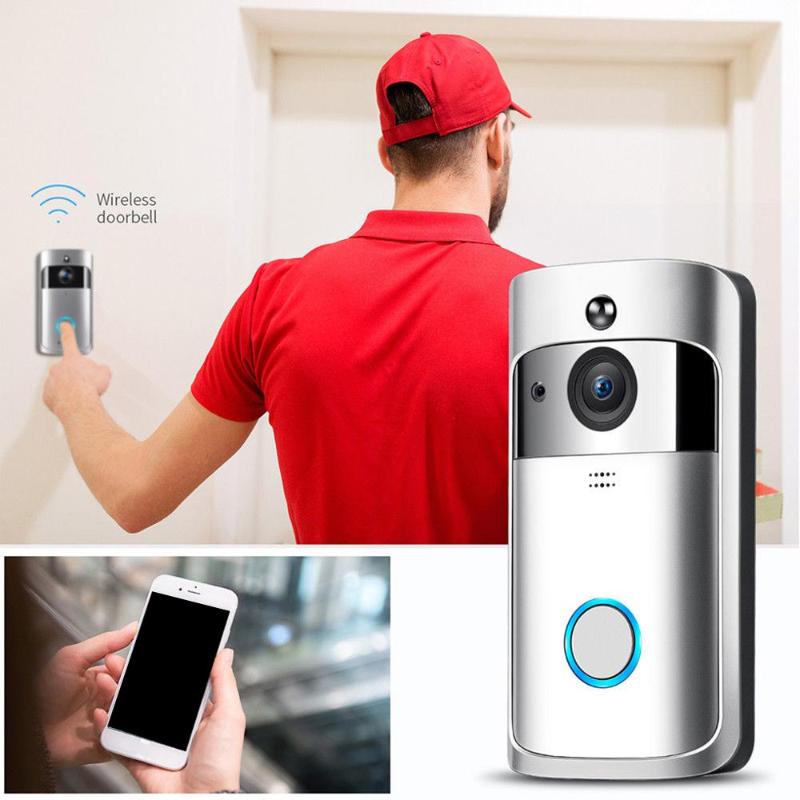 

WIFI Video Smart Doorbell HD Surveillance Camera Doorbell Real-Time Video Two-Way Voice Phone APP Infrared Night Vision