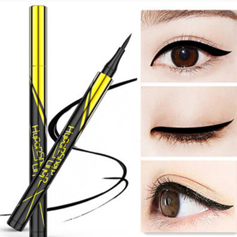

1PC Black Eyeliner Quick Drying Waterproof Liquid Eye Liner Pen Makeup Cosmetic Long-lasting Professional Eyeliner, As pic