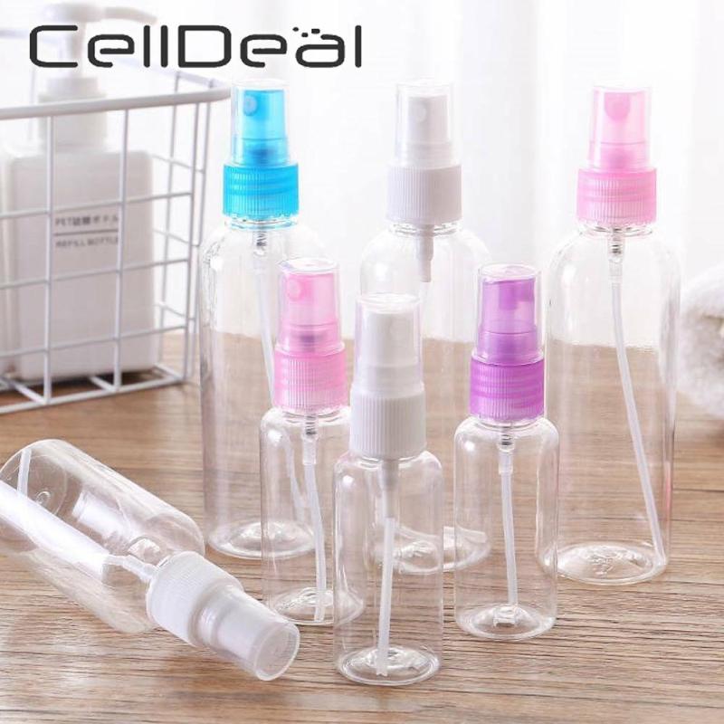 

5pcs 25ml Mini Plastic Clear Empty Cosmetic Spray Bottle Travel Perfume Atomizer Lightweight And Easy To Carry Everyday