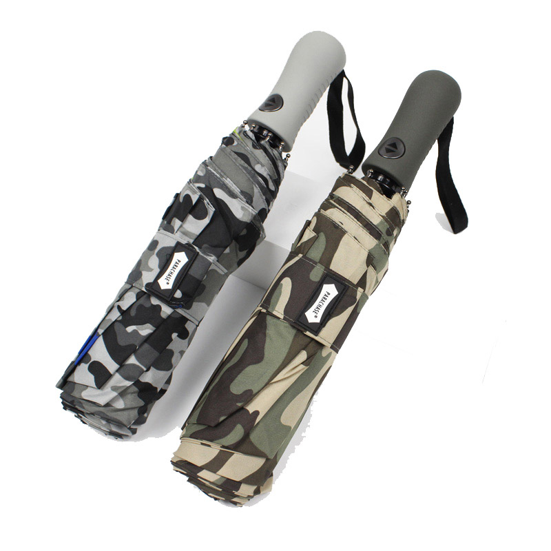 

Strong Windproof Men Automatic Camouflage Umbrella 8K Large Folding Women Personality Rainy Sunny Umbrella guarda chuva L