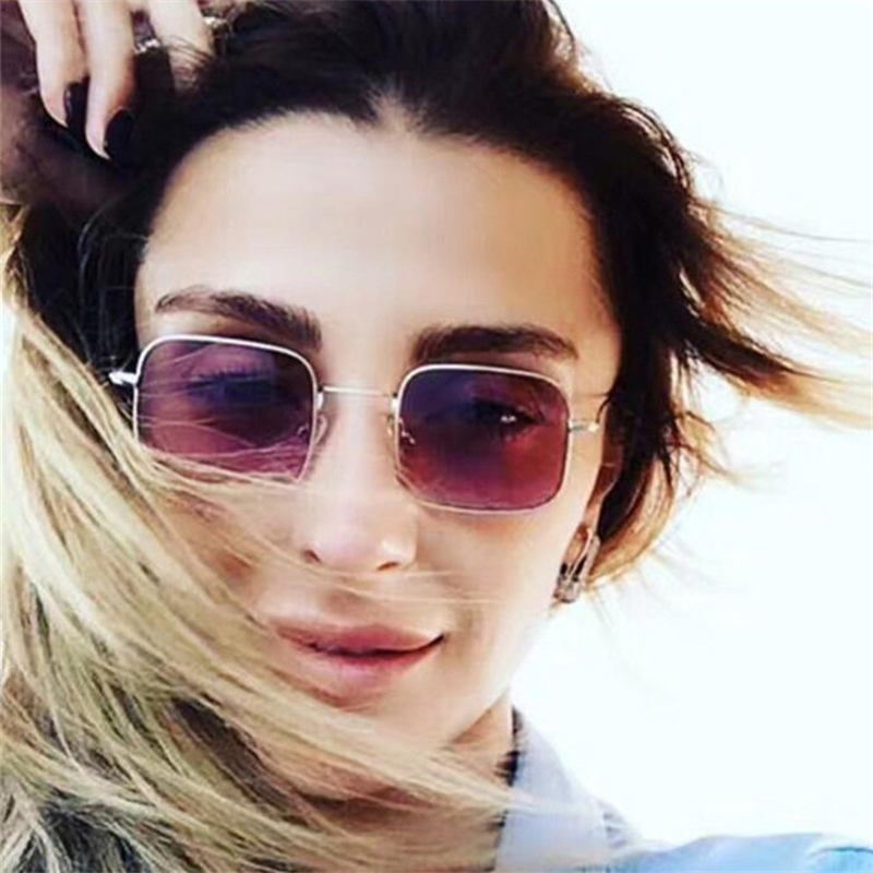 

Vintage Small Frame Sunglasses Women Fashion Designer Square Shades 2020