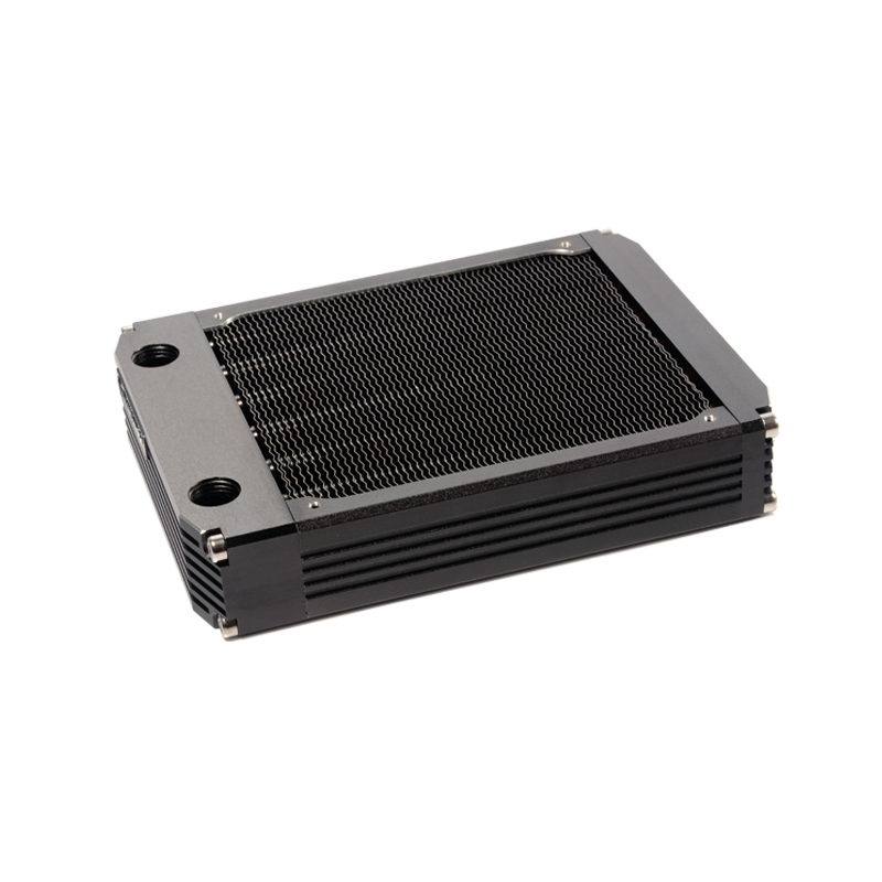 

HJ 120mm Radiator Copper 30mm Thickness Computer Water Discharge Liquid Heat Exchanger G1/4 Threaded use for 12cm Fans
