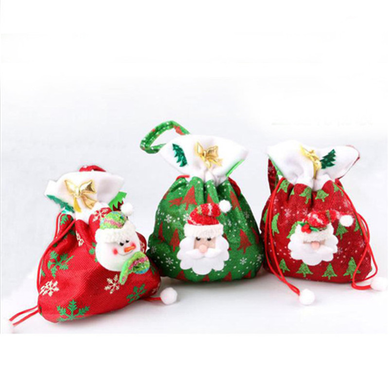 

Happy New Year Merry Christmas Gift Bag Candy Bag Merry Christmas Candy Bags Xmas Decoration Supplies