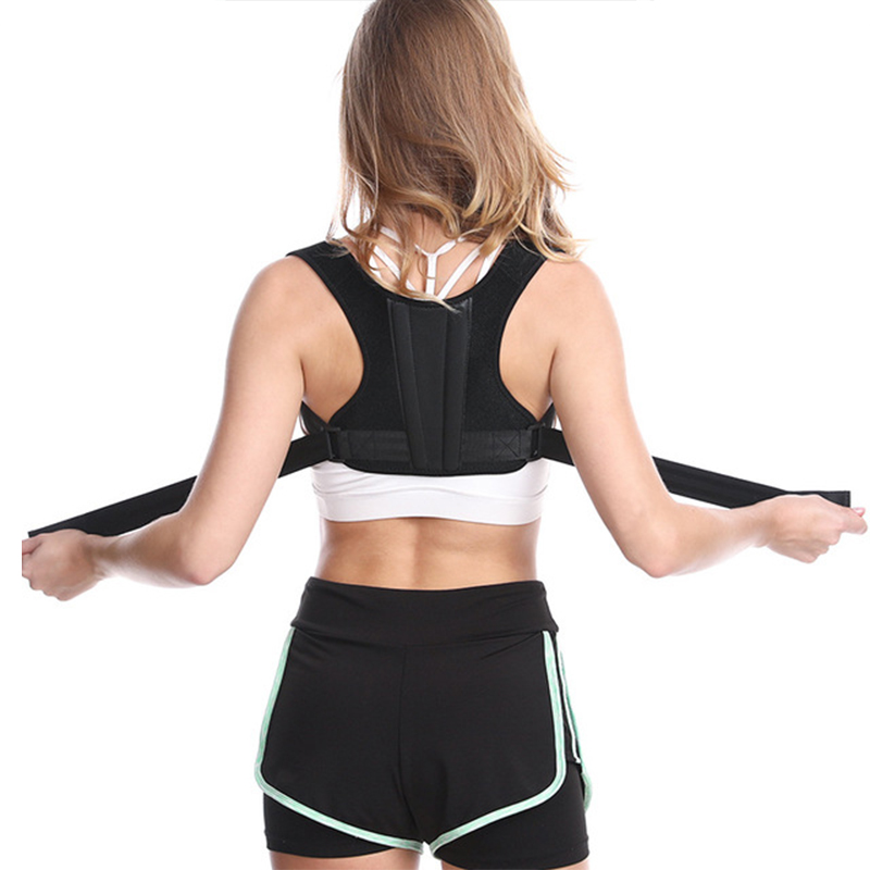 

Adult Shoulder Correction Belt Sitting Posture Spine Breathable Anti-Kyphosis Orthosis Brace Bandage Soreness Relief, Black