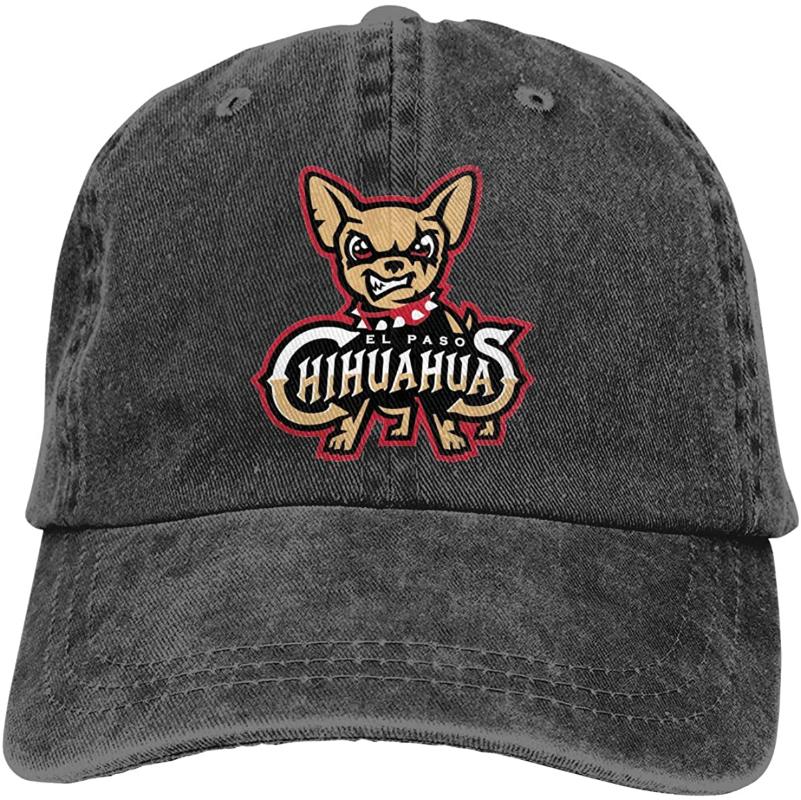 

CrystalSeVoss El Paso Chihuahuas Adult Cowboy Hat Adjustable Casquette Funny Cap Black