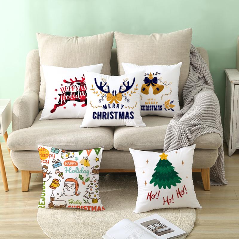 

45×45cm Velvet Cushion Cover Home Furniture Throw Pillow Case Home Decorative Christmas Bathroom Living Room, G344833