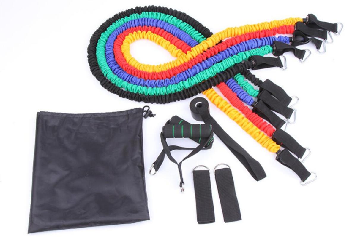 

100LB/set high quality latex string chest developer chest expander fitness wall pulley