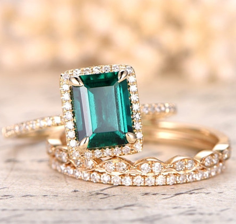 

3pcs/set Fashion Women Ring Set Vintage Jewelry Zircon Rings For Women Accessories Engagement Wedding Party Gift