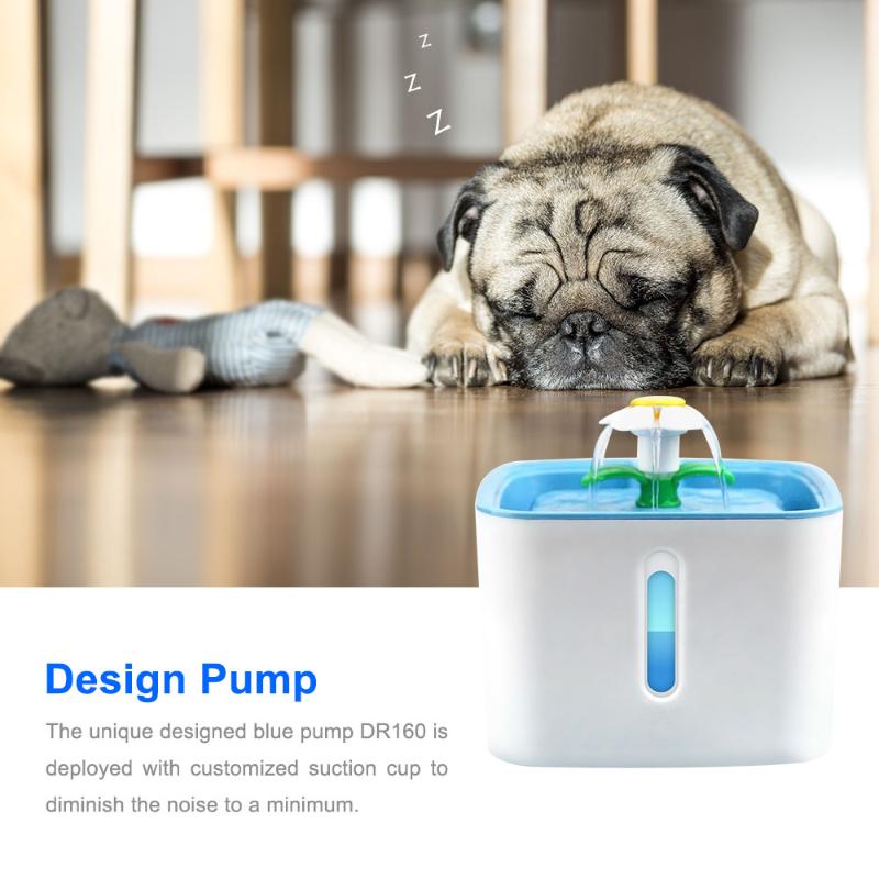 

2.4L Automatic Pet Cat Water Fountain LED Electric USB Dog Cat Pet Mute Drinker Feeder Bowl Drinking Fountain Dispenser