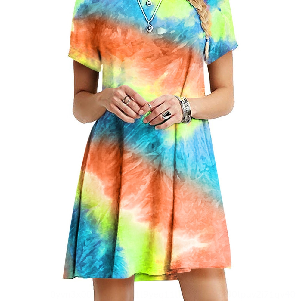 tie dye dresses wholesale