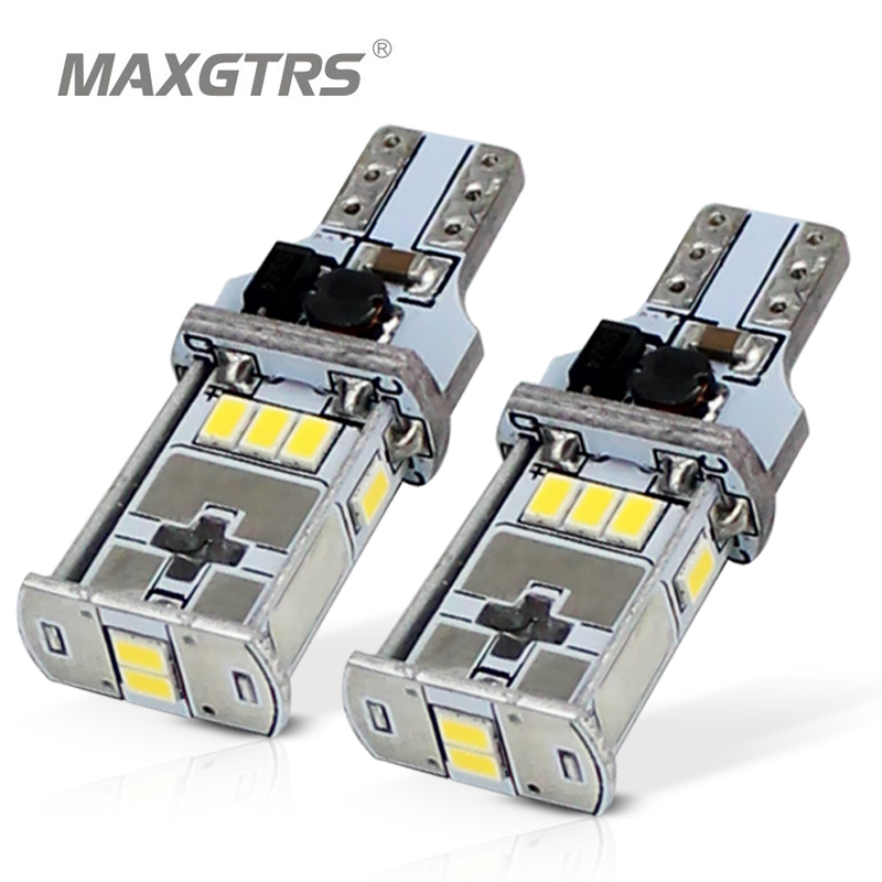 

1000Lm T15 LED Canbus No Error Free Bulbs LED Backup Light 921 912 W16W Bulbs Car lamp External Xenon Warm White 4300K, As pic