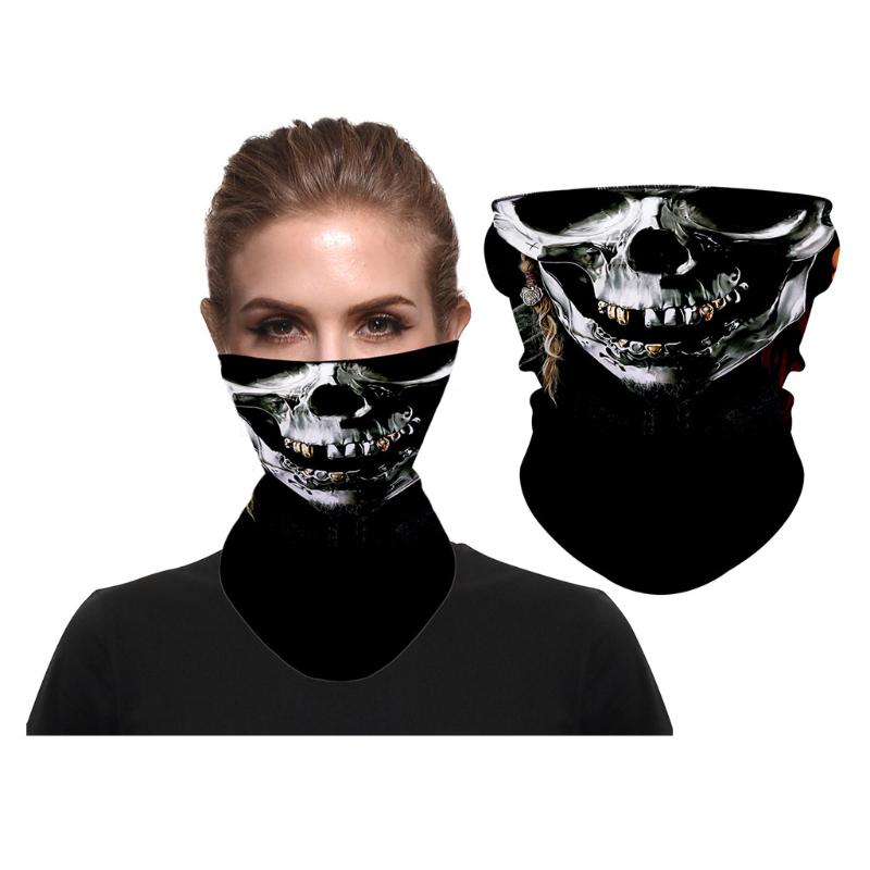 

Halloween 2020 Streetwear Hiking Camping Hunting Running Bike Bicycle Glitter Half Face Shield Sport Scarf Cycling Bandana#G3