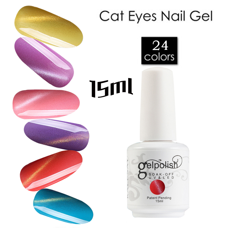 

15ml Magnetic Cat Eyes Gel Polish 60 Colors JADE UV Gel Nail Polish Lacquer Lak Long Lasting Nail Vernise Gelpolish, Magnet pen
