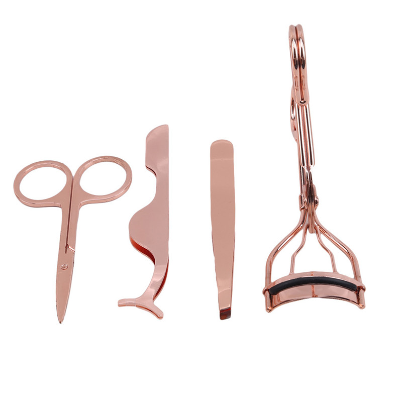 

1/set Professional Makeup Eyelash Tools Female Eyelash Curlertweezers Trimmer Scissors Kits Face Makeup Accessories