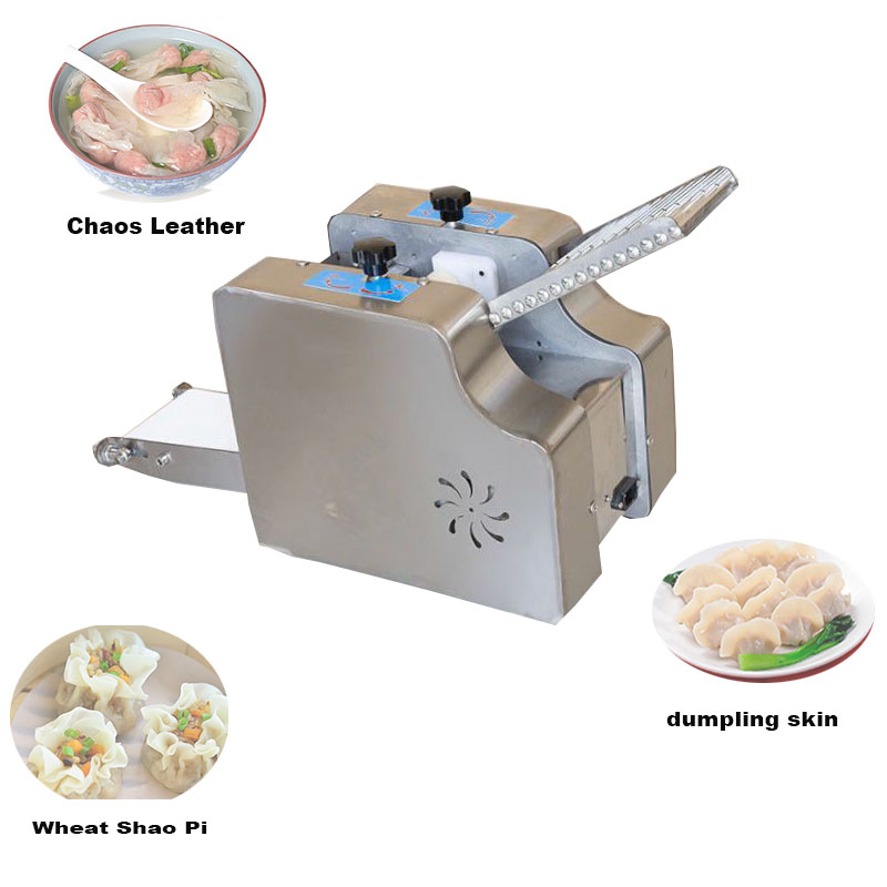 

2020 Dough Dumpling Wrapper Making Machine dumpling samosa wrapper machine wonton wrapper machineBurning wheat husk machine