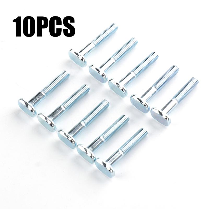 

10pcs M6-40T 40mm T-nut Sliding Screws Miter Track T-slot Woodworking Tool