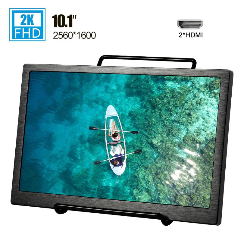 

10.1 inch 2k lcd display IPS copy screen 2560X1600 full hd monitor with Metal bracket Dual miniHD speakers for ps4 xbox switch