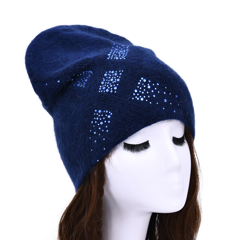 

MAOMAOFUR Winter Hat Beanie Plain Knitted Autumn Winter Warm Colors Ski Wool Soft Slouchy Skull Beanies Ladies Caps