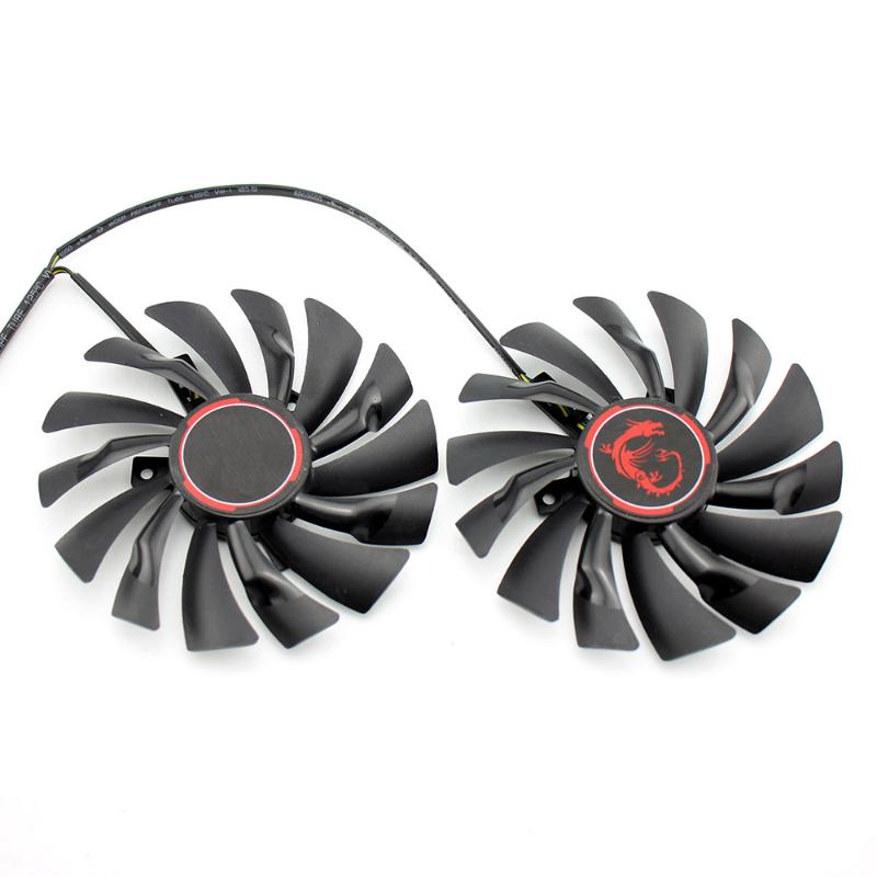 

Ventilador refrigerador de 4 pines PLD10010S12HH, 2 unidades por lote, para MSI GTX 960 GTX980Ti GAMING GTX 950 1060 RX 470