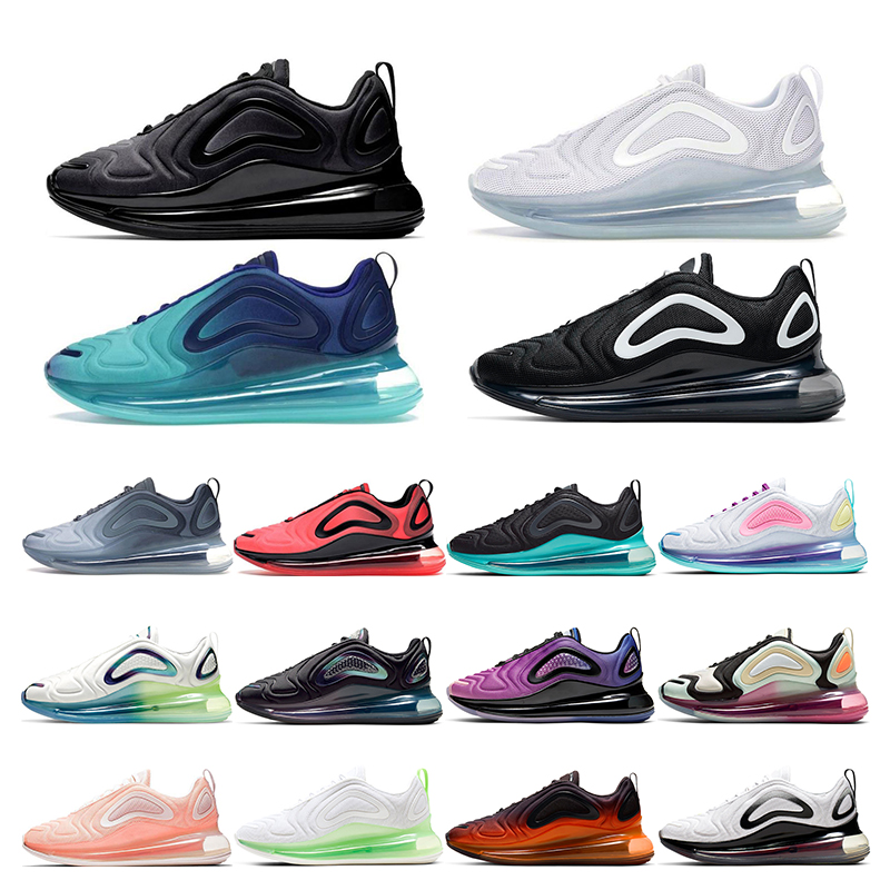 

2020 Mens sneakers 720 running shoes Bubble Pack Volt white black Oreo Fossil Pink Blast Nightshade womens sports trainers outdoor fashion, 16 red tones 40-45
