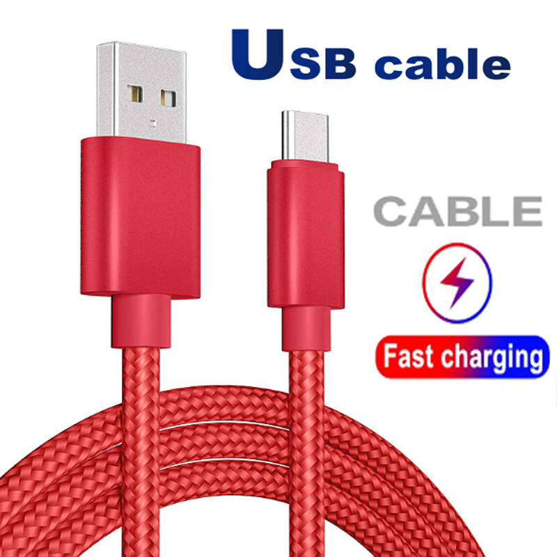 

USB Cable Type C cable Adapter Data Sync Metal Charging Phone Adapter Thickness Strong Braided micro usb cable, Gold