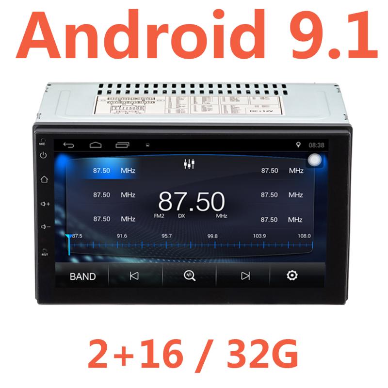 

2G 16/32G Android 9.1 2Din Car Radio 7Inch 2 Din Gps Autoradio AM/FM Multimedia Double 2 Din Bluetooth Car Stereo USB vintage