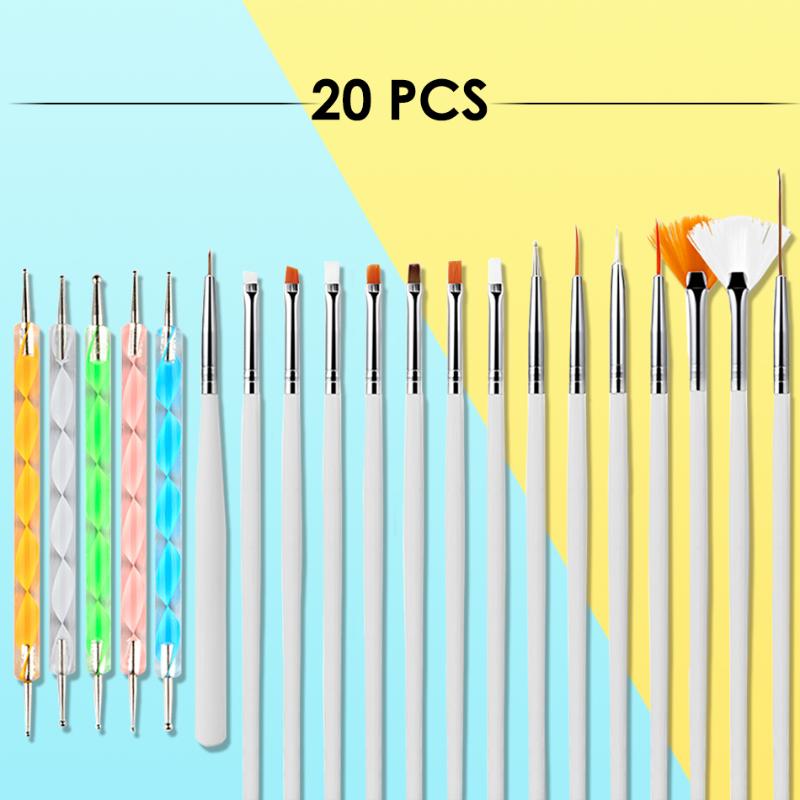 

Nail Brush For Manicure Gel Brush For Nail Art 20Pcs/10pcs Ombre Gradient Gel Polish Painting Drawing