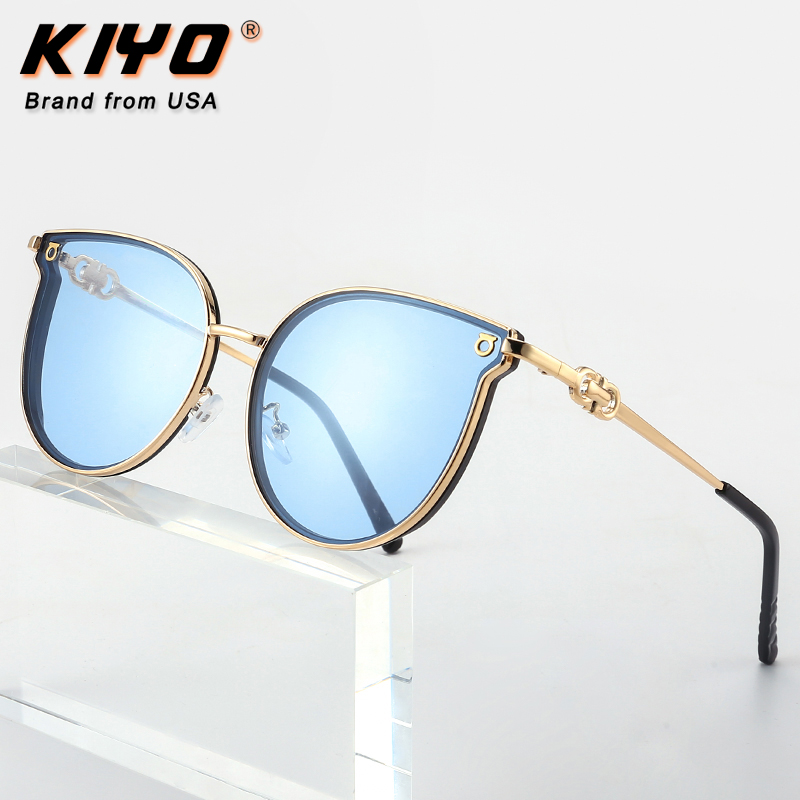 

KIYO Brand 2020 New Women Cat Eye Sunglasses PC Classic Sun Glasses High Quality UV400 Driving Eyewear 8981