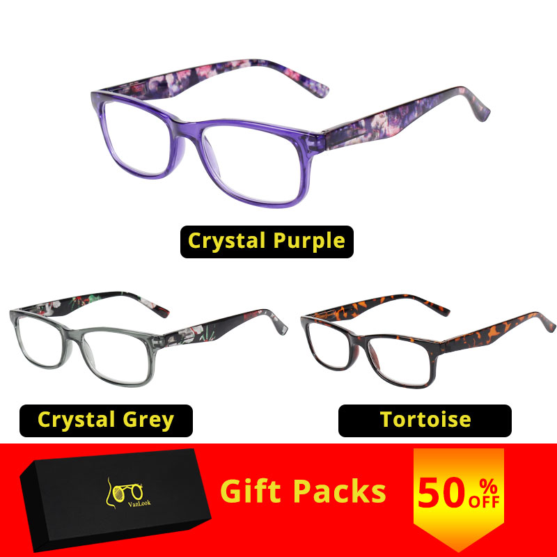 

VANLOOK Clear Plastic Ladies Reading Glasses Women Men For Sight Lentes de Lectura Mujer Farsighted +1.0 1.5 2.0 2.5 3.5
