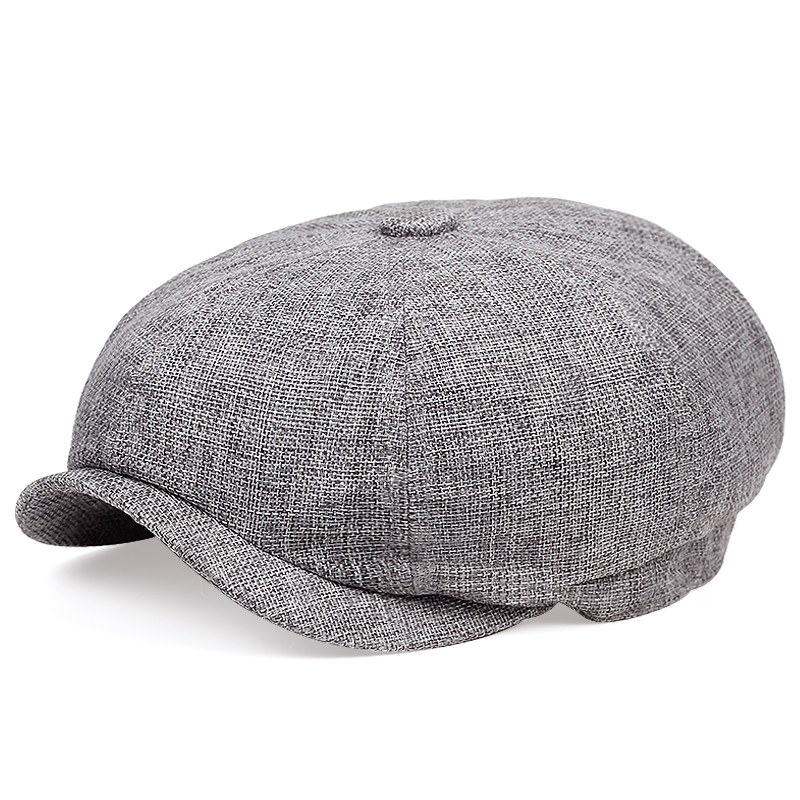 

Berets Fashion Solid Color Beret Outdoor Sports Octagonal Hat Men And Women General Warm Hats Casual Sboy Caps, Black