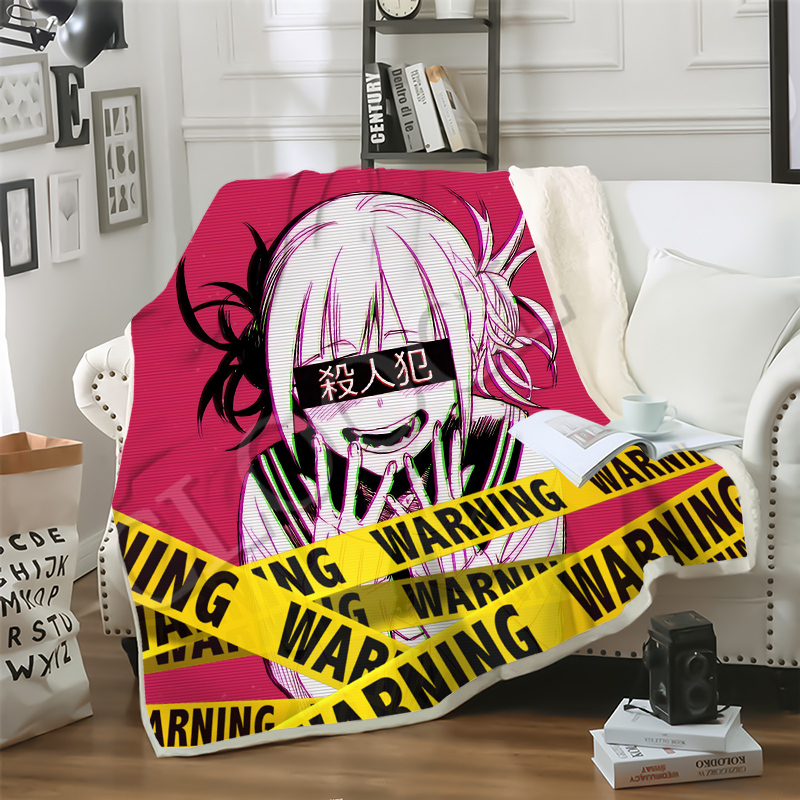 CLOOCL 2020 Sofa Travel Youth Bedding My Hero Academia Ahegao Manga 3D Print Double Layer Blankets Bedspread for Plush Blanket Sofa Quilt-image-585347792