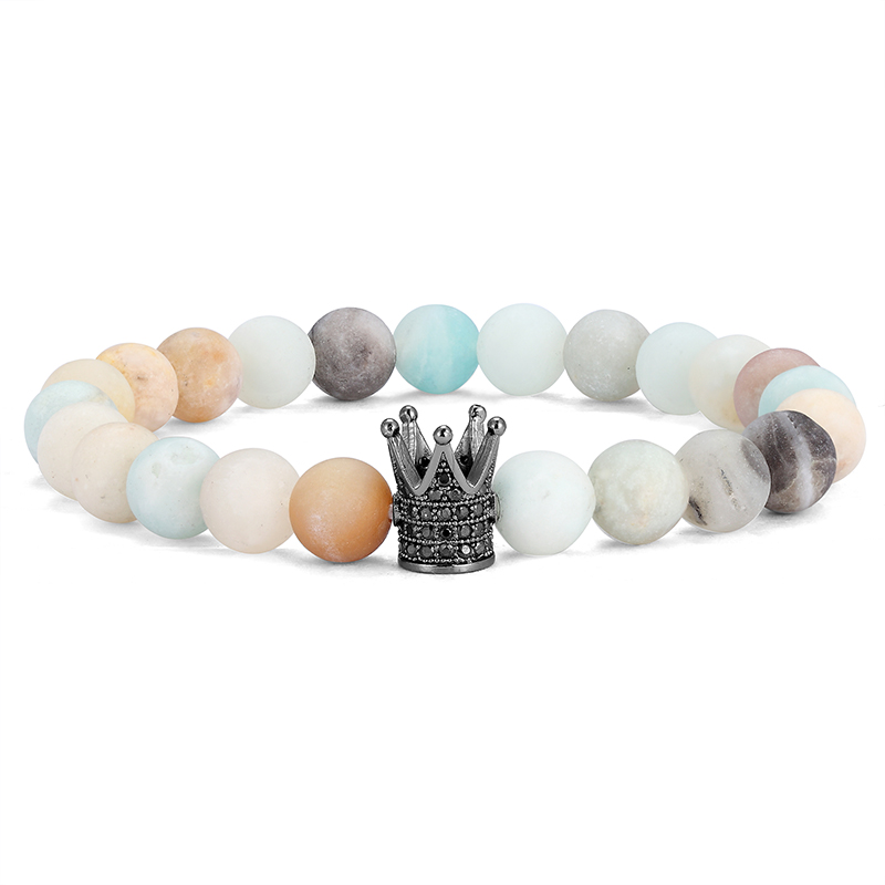 

2020 Men's Bracelet Natural Stone Chakras Lava Rock Bracelet Men's Beaded with Colorful Jewelry Gifts