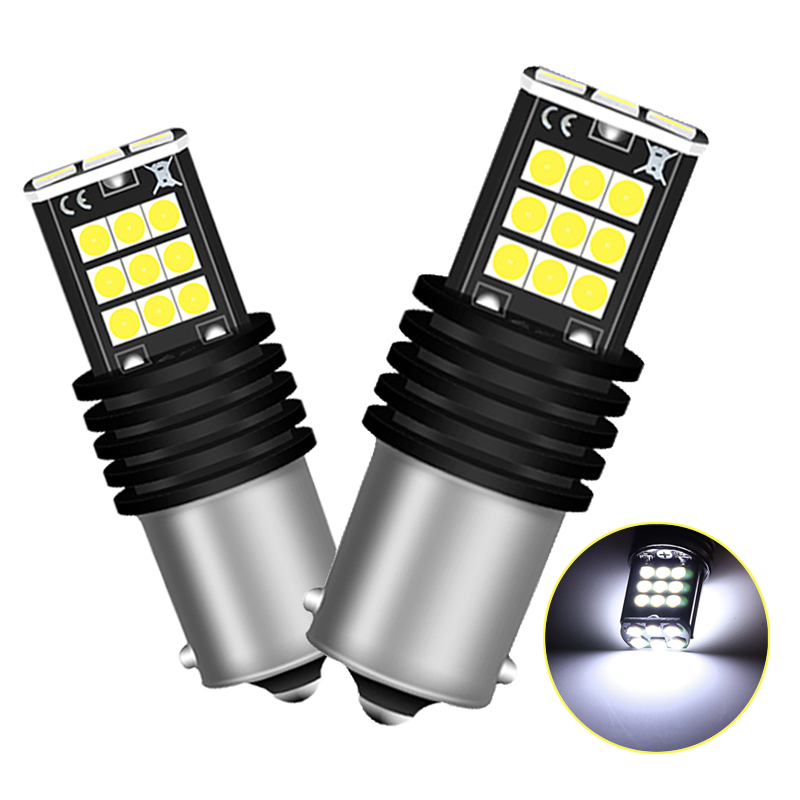 

2x High Power 1156 BA15S P21W LED Bulbs 24smd 3030 Chip LED Backup Light Car Reverse Parking Lamp Xenon White 1200LM 12V, As pic