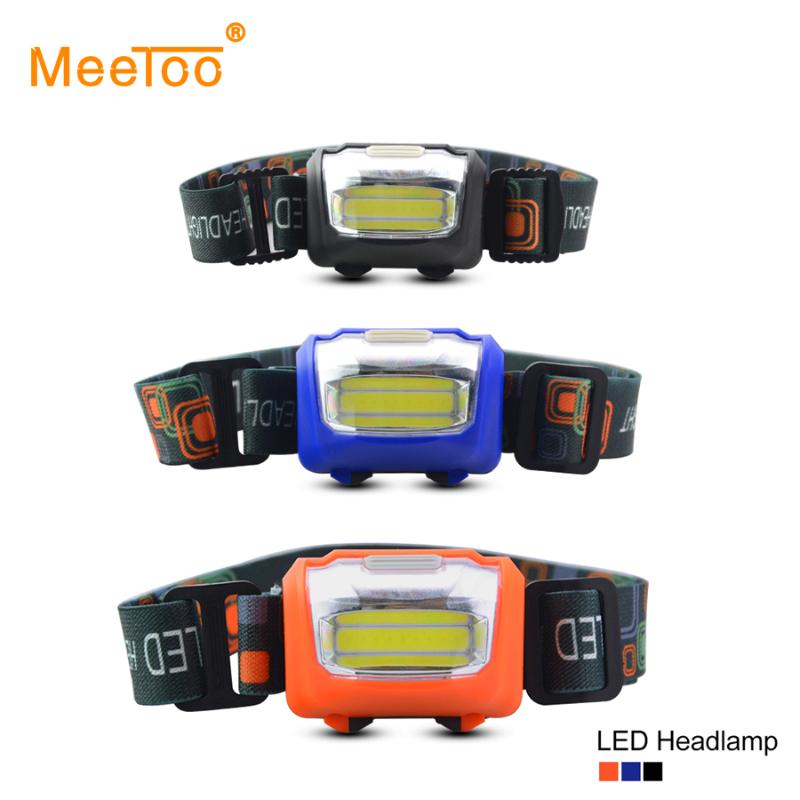

Mini Head Lamp Torch 3 Modes Waterproof COB LED Headlight Headlamp Lanterna Head Light with Headband Use Battery
