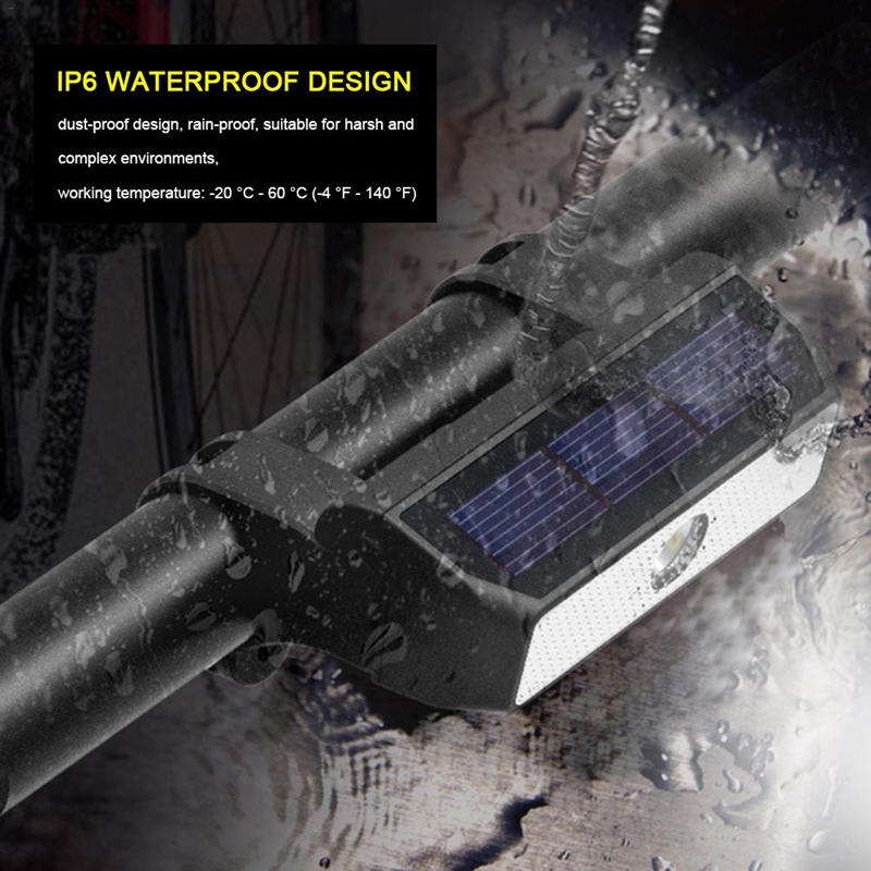 

Bike Light Smart Solar Headlight Waterproof LED Bicycle Front Light Reading Super Bright for Mountain Bike Electric Scoote