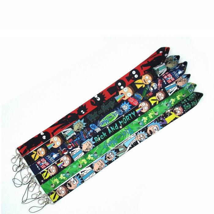 

Rick/Morty Lanyards for keys ID Badge Student Card Neck Strap Phone USB Holder Cool Cartoon Print Lanyards