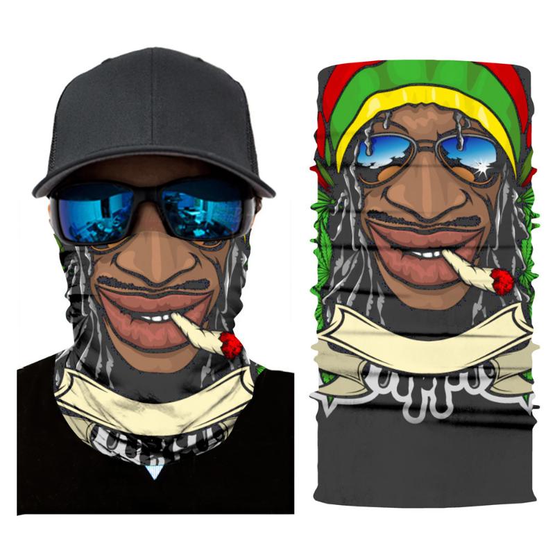 

Summer Skull Flag Magic Scarf Ski Cycling Headwear Fishing Neck Bandanas Hunting Uv Protection Seamless Mask Neck Gaiter
