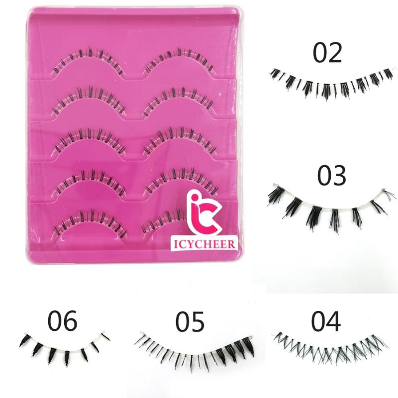 

5 Pairs Nice Fascinating Different Lower Under False Eyelashes Natural Black Soft Under Fake Eye Lashes Extension