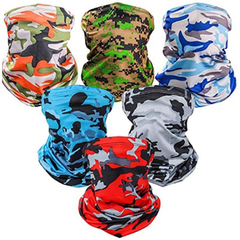 

Sun UV Protection Face Mask Cooling Neck Gaiter Balaclava Bandana Scarf Headgear Mask Magic Camouflage Headscarf Party mask HH9-3321
