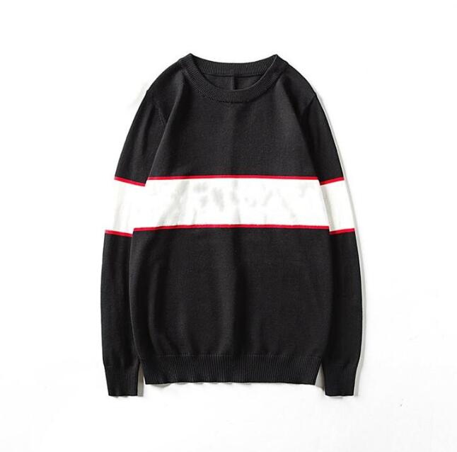

Mens Design Sweater Fashion Men Women High Quality Sweater Pullover Long Sleeve Letter Printed Couple Sweaters Size S-3XL, Black