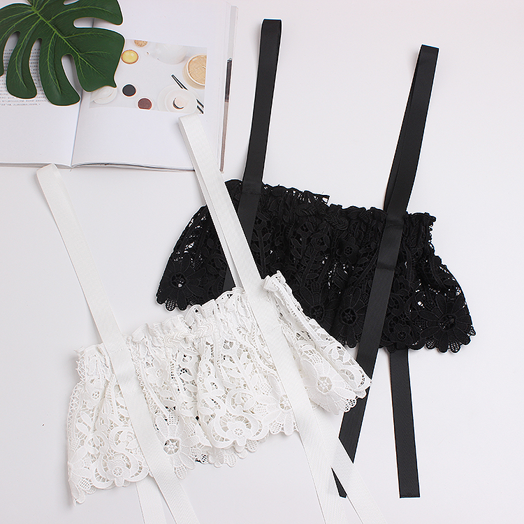 

2020 French Women Lace Crochet Belt Wide Slimming Corset Shoulder Belt Shirt Dress Coat Ladies Fashion Lace Waist Caestus, White