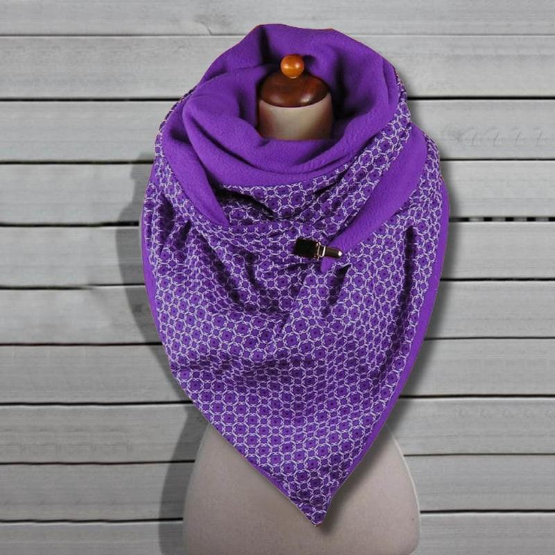 

#R40 Keep Warm Winter Women Printing Scarf Fashion Retro Female Multi-Purpose Shawl Scarf Bandana Women Scarves Foulard Femme