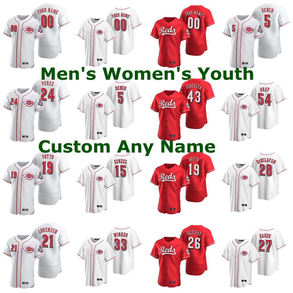 

Pete Rose Jersey Womens Barry Larkin Johnny Bench Joey Votto Chris Sabo Pedro Strop Tejay Antone Amir Garrett Baseball Jerseys Custom Stitch, Blue;black