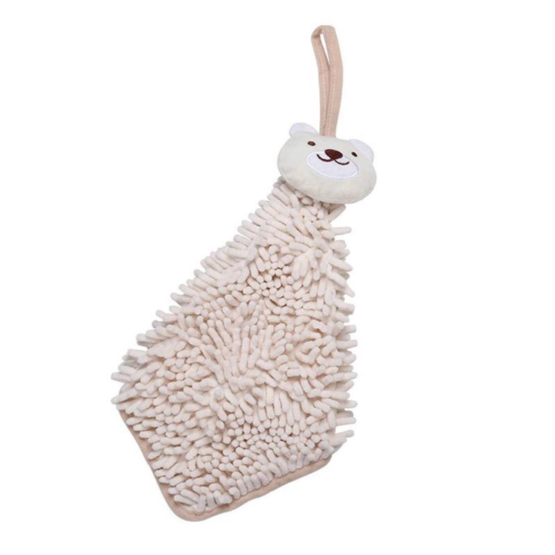 

Baby Soft Plush Bath Towel Kids Nursery Hand Towels Soft Towel Wipe Wipe Bathing Bathroom Cartoon Animal Hanging Q5I0