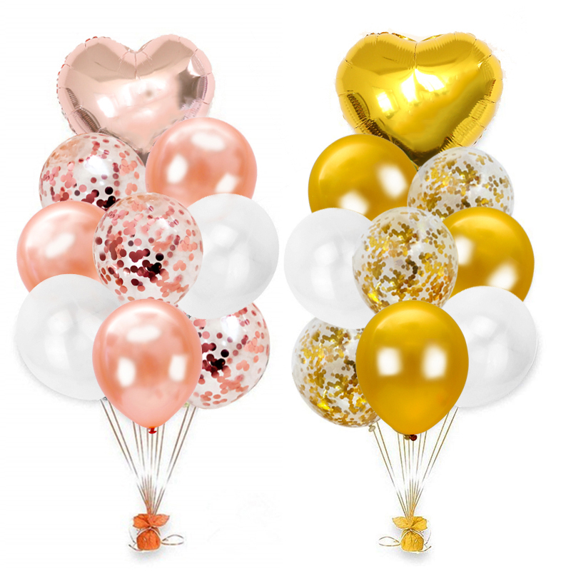 

Heronsbill Wedding Happy Birthday Balloon Party Decoration Kids Girl Boy Adult Babyshower Accessories Rose Gold 1st 30 years