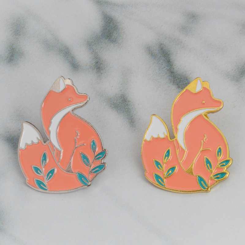 

2020 Wholesale Free Shipping Yellow Gray 2 Colors Cute Smart Little Alloy Metal Enamel Brooch Pin Fashion Jewelry