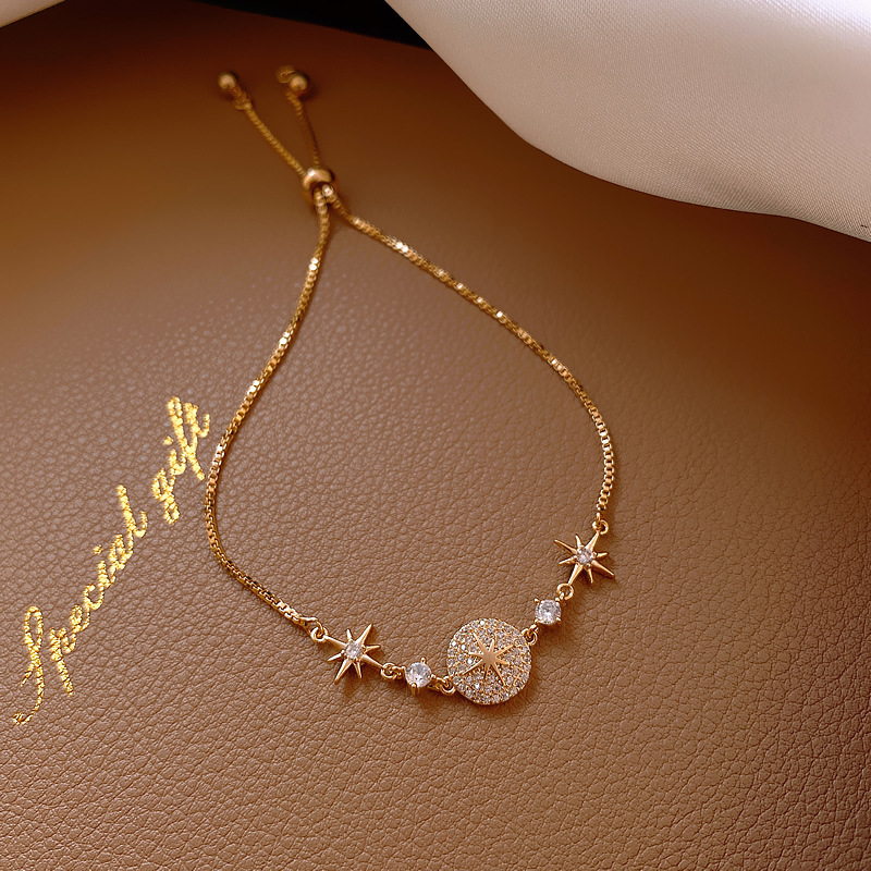 

Elegant Women's Bracelets with Rhinestones Crystals Fashion Bright Starry Sky Style Jewelry Bracelets Female Accessories