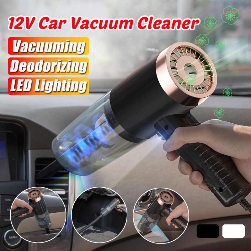 

Car Vacuum Cleaner 120W Portable Handheld Vacuum Cleaner Wet and Dry Dual Use Car 12V Portable Duster LED Lighting