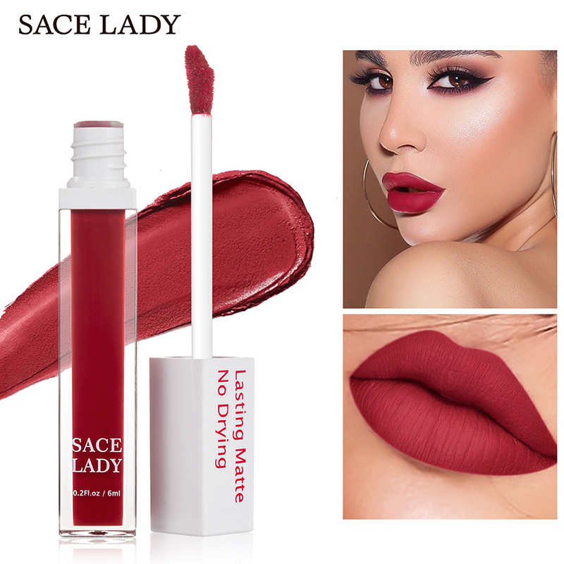 

Hot Matte Lip Glaze Makeups 23 Colors Long Lasting Liquid Lipstick Waterproof Lip Sticks Tint Waterproof Cosmetics Makeup wyt77, As picture